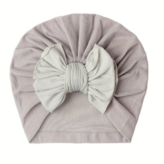 Candy Colored Nylon Bow Baby Hat For All Seasons