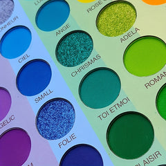 48 Colors Rainbow Eyeshadow Palette Matte Metallic Shimmer Bright Tone