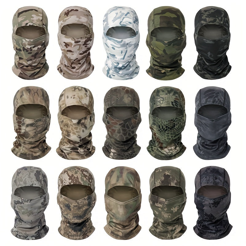 Multicam Tactical Balaclava Full Face Mask Military Airsoft Cycling Camo Scarf