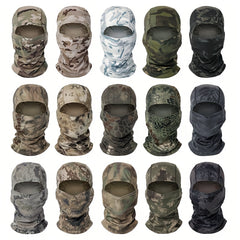 Multicam Tactical Balaclava Full Face Mask Military Airsoft Cycling Camo Scarf