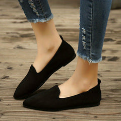 Women's Pointed Toe Ballet Shoes Lightweight Walking Flat Shoes