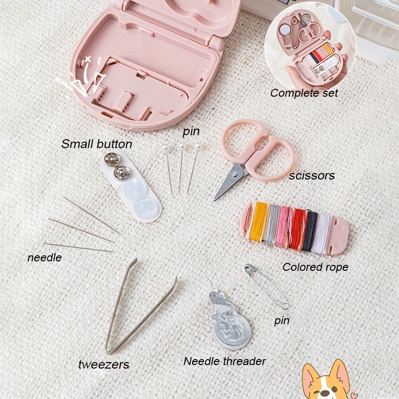 Mini Travel Sew Kit Portable Needle Threader Sewing Tools