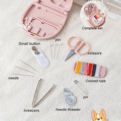 Mini Travel Sew Kit Portable Needle Threader Sewing Tools