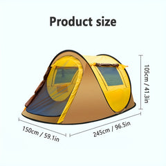 Portable Automatic Camping Tent Quick Opening For Camping Hiking