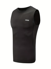 Veidoorn Men's Solid Tank Top for Summer Workout Gym Casual