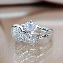 Zircon Angel Wing Ring Men & Women Jewelry