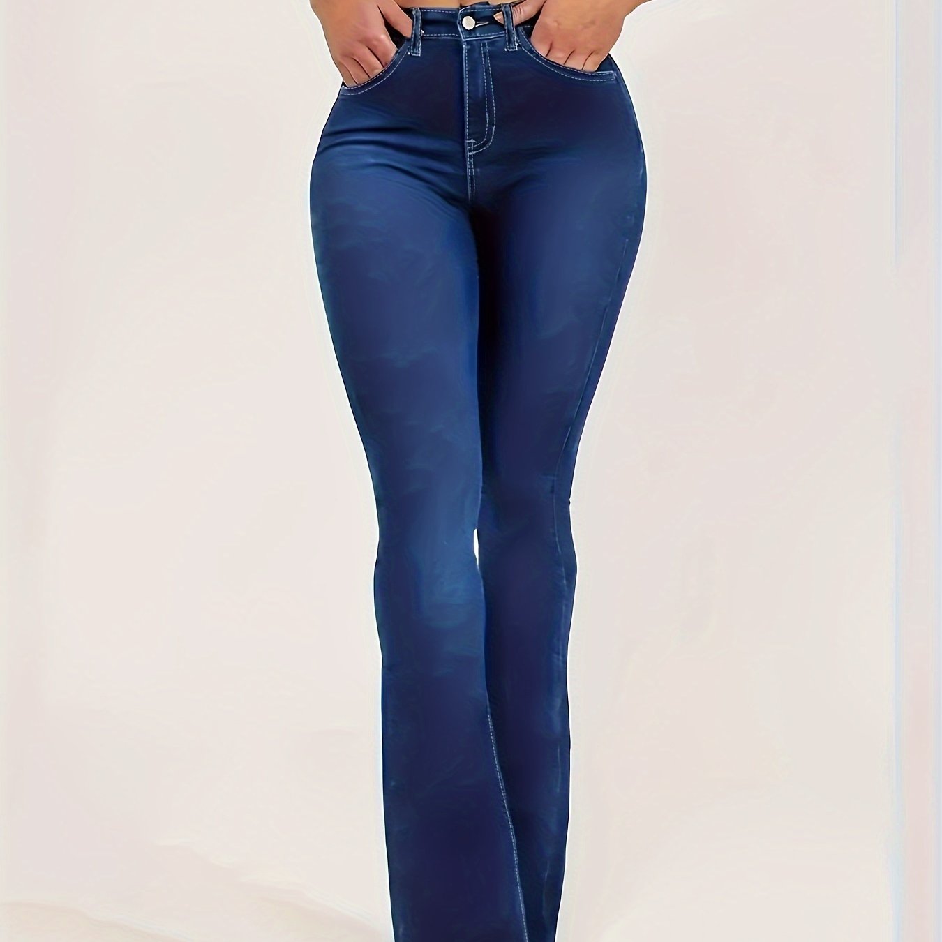 High Rise Flared Leg Jeans