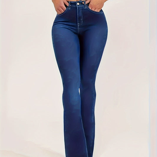High Rise Flared Leg Jeans