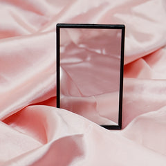 Portable Rectangular Pocket Mirror for Travel and Home Use