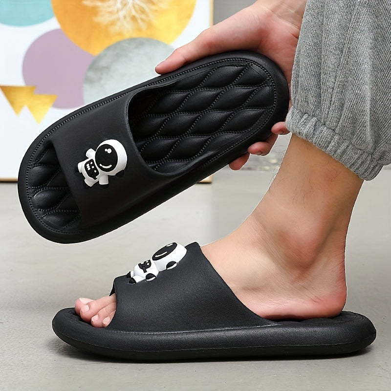 Men's Cartoon Printed Slides Non Slip Slippers