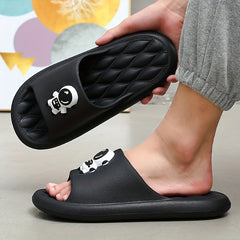 Men's Cartoon Printed Slides Non Slip Slippers