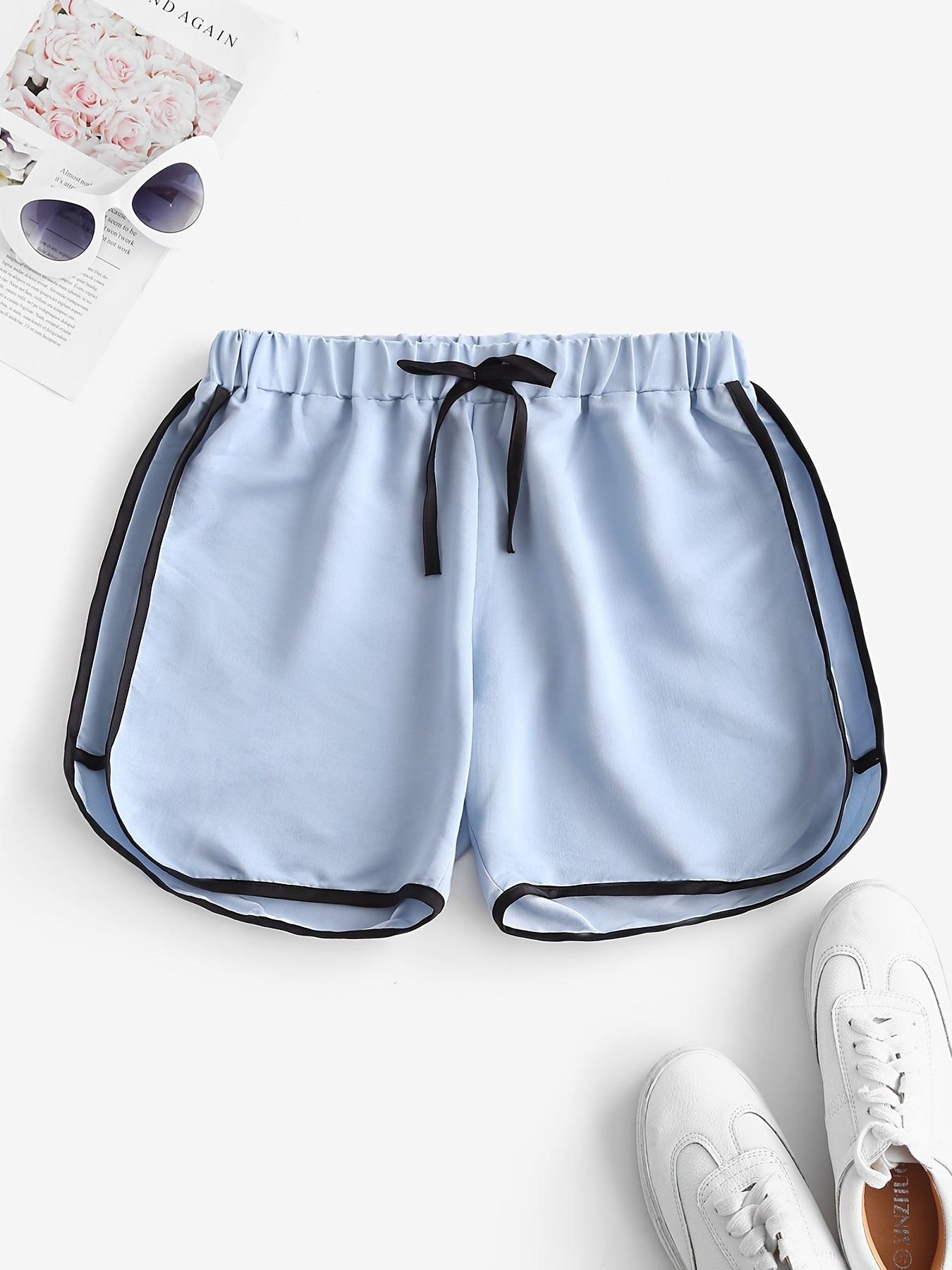 Summer High Waist Lace Up Shorts