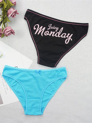 7 Pack Women's Pattern Mixed Panties Set