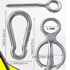 Horse Tie Ring for Horses - Horse Harness Buckle and Hook
