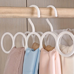 6pcs Scarf Rack Organizer Hanger Space Saving Wardrobe Hanger