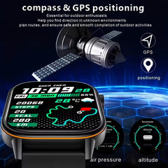 GPS Smart Watch 5 HD Display Altitude Air Pressure Stopwatch 170 Sports M