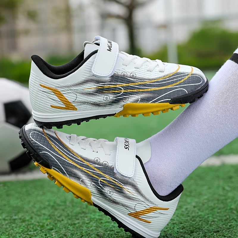 NeBoys Soccer Shoes TF Cleats Lightweight Athletic Football Shoes