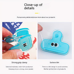 2pcs Acrylic Transparent Cartoon File Storage Clips
