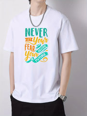 Men's Cotton Graphic Crew Neck Active T shirt