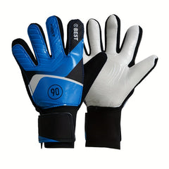 Football Goalkeeper Gloves Latex Anti Slip Finger Guard Adjustable