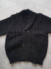 Boys Casual Knitted Sweater Cardigan Jacket for Winter