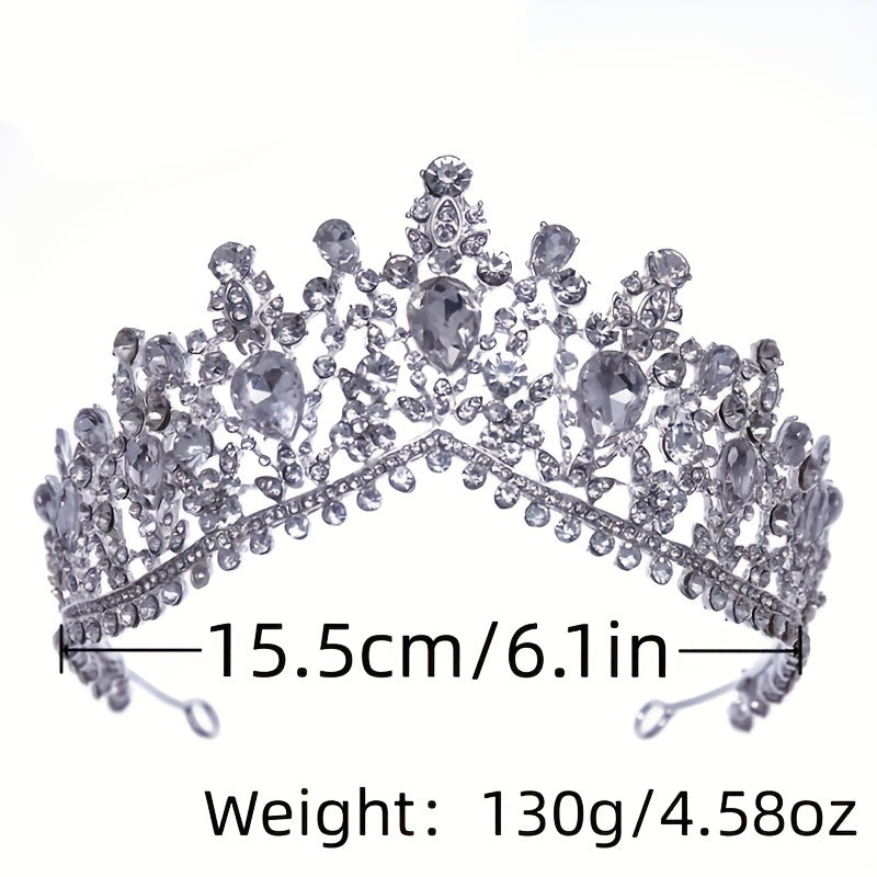 Baroque Wedding Crown Crystal Bride Tiaras Bridal Headpieces