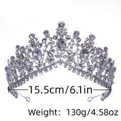 Baroque Wedding Crown Crystal Bride Tiaras Bridal Headpieces