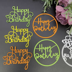 1pc DIY Happy Birthday Die Cuts Metal Cutting Dies Scrapbooking Paper Craft Moul
