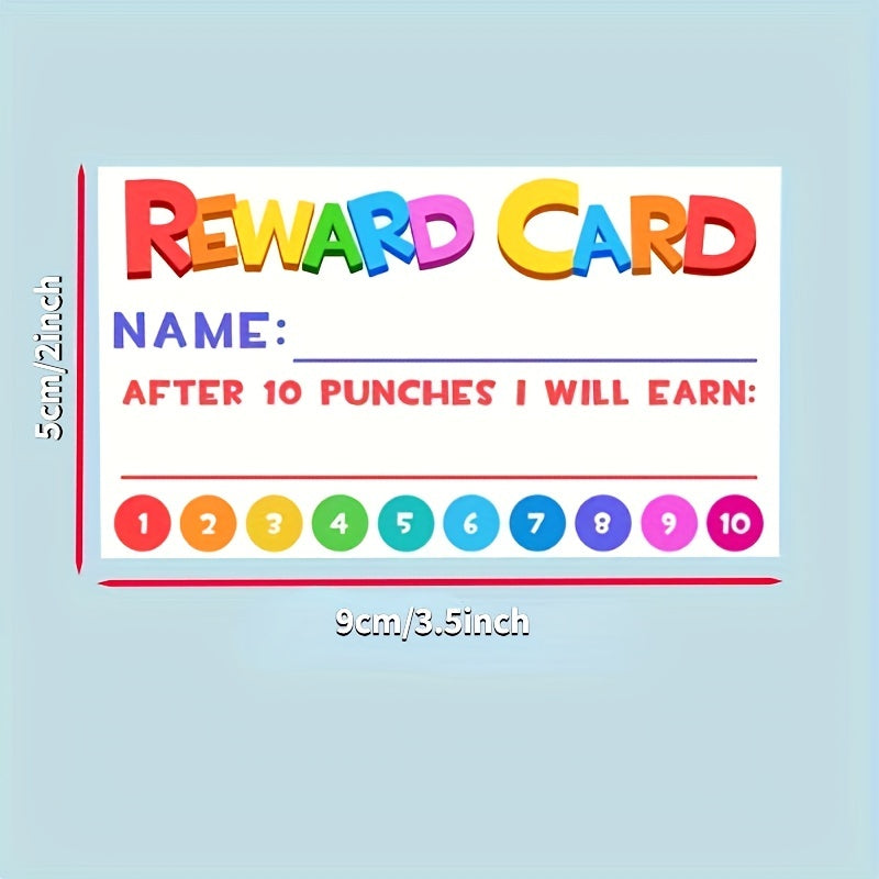 50-100 Pack Rewards & Punch Cards for Students, Teachers, Classroom