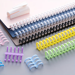 6pcs Loose leaf Buckle Plastic Clip Strip