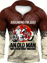 Pattern Men's Casual Comfy Long Sleeve Shirt for Autumn