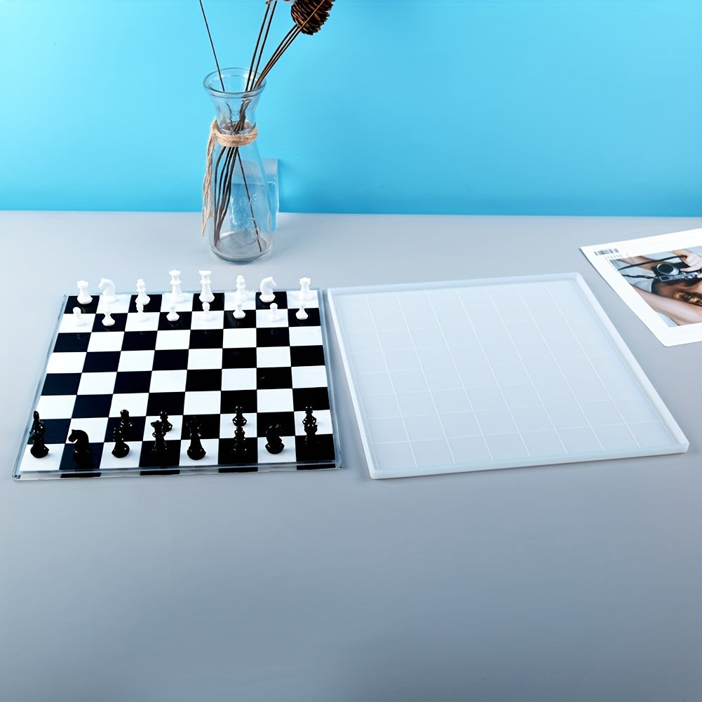 Chess Board Silicone Resin Mold DIY Chess Board Game Resin Casting Mold