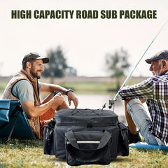 Waterproof Fishing Tackle Storage Bag - Double Layer Fishing Bag