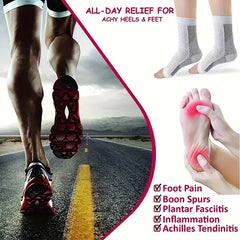 3 Pairs Toeless Compression Socks Nylon Blend Ankle Sleeves