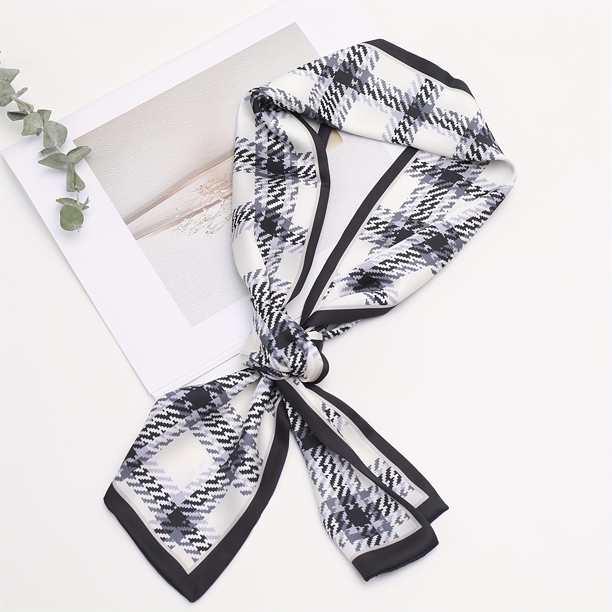 Small Tie Scarf & Weekend Casual Look