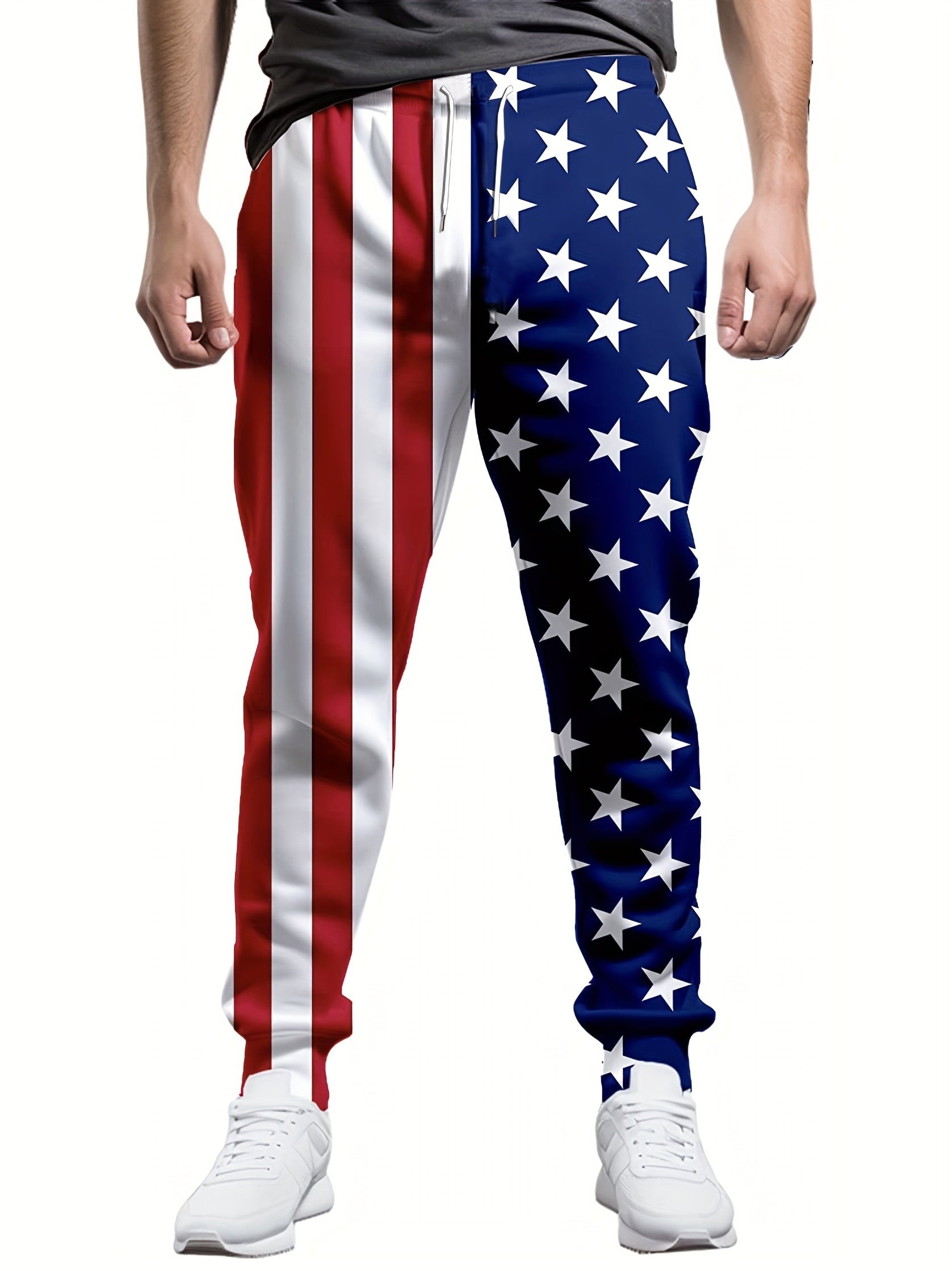 American Flag Pattern Printed Men s Trousers