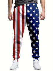 American Flag Pattern Printed Men s Trousers