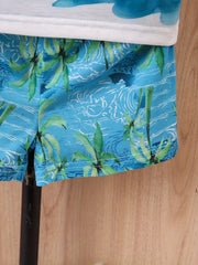 Boys Dinosaur Print Tank Top & Shorts Set for Summer