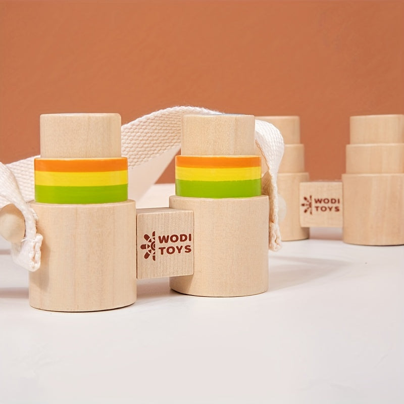 Kids Wooden Binoculars Educational Toy