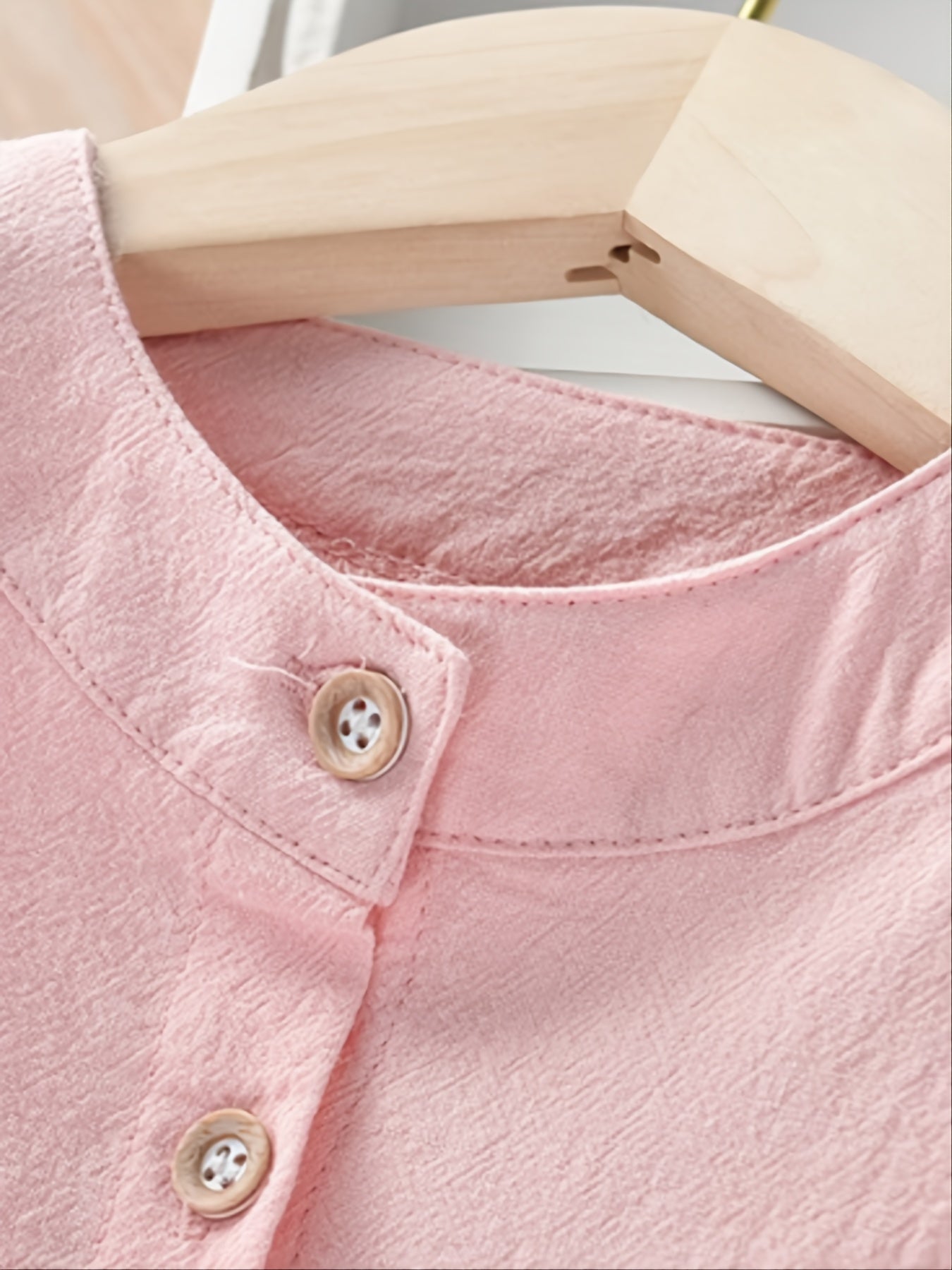 Girls Ruffled Blouse Long Sleeve Button Down Top for Autumn and Spring