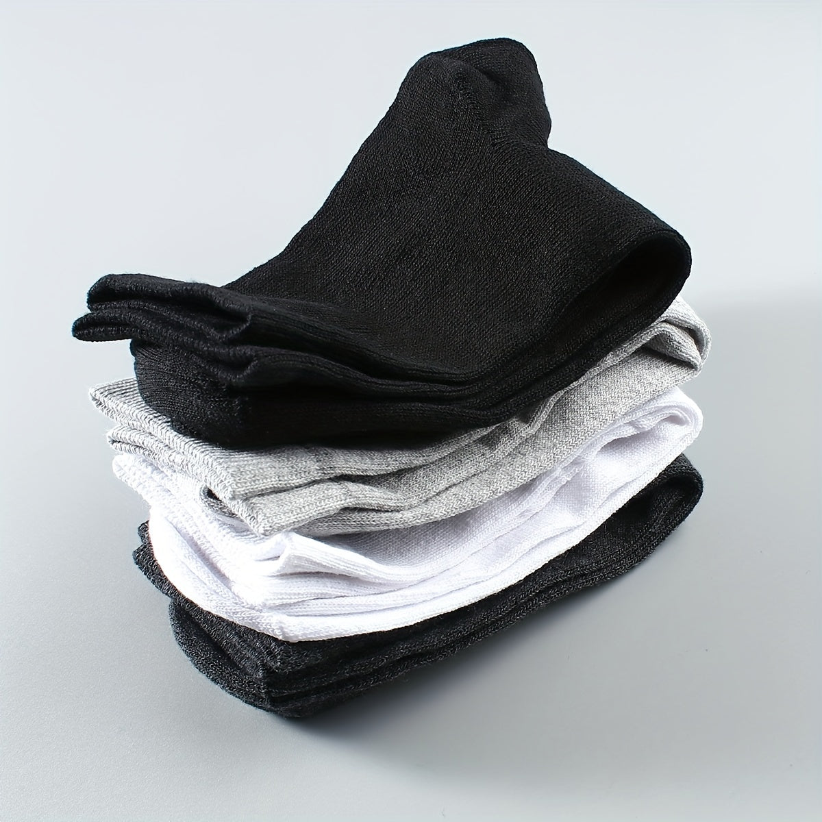 10 Pairs Mid Calf Socks for Outdoor Fitness