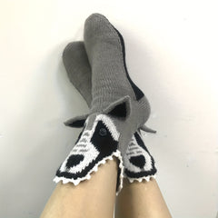 Wolf Socks Comfy & Warm Mid Tube Women Stockings Hosiery