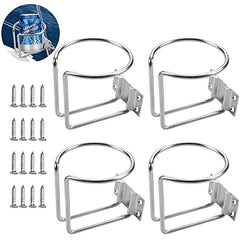 Stainless Steel Boat Ring Cup Drink Holder for Marine Yacht Truck RV Car