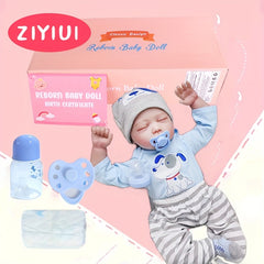 50cm Lifelike Baby Doll with Soft Body And Feeding Kit - Realistic Reborn Boy