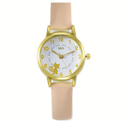 Kids Cat Luminous Watch With PU Leather Belt