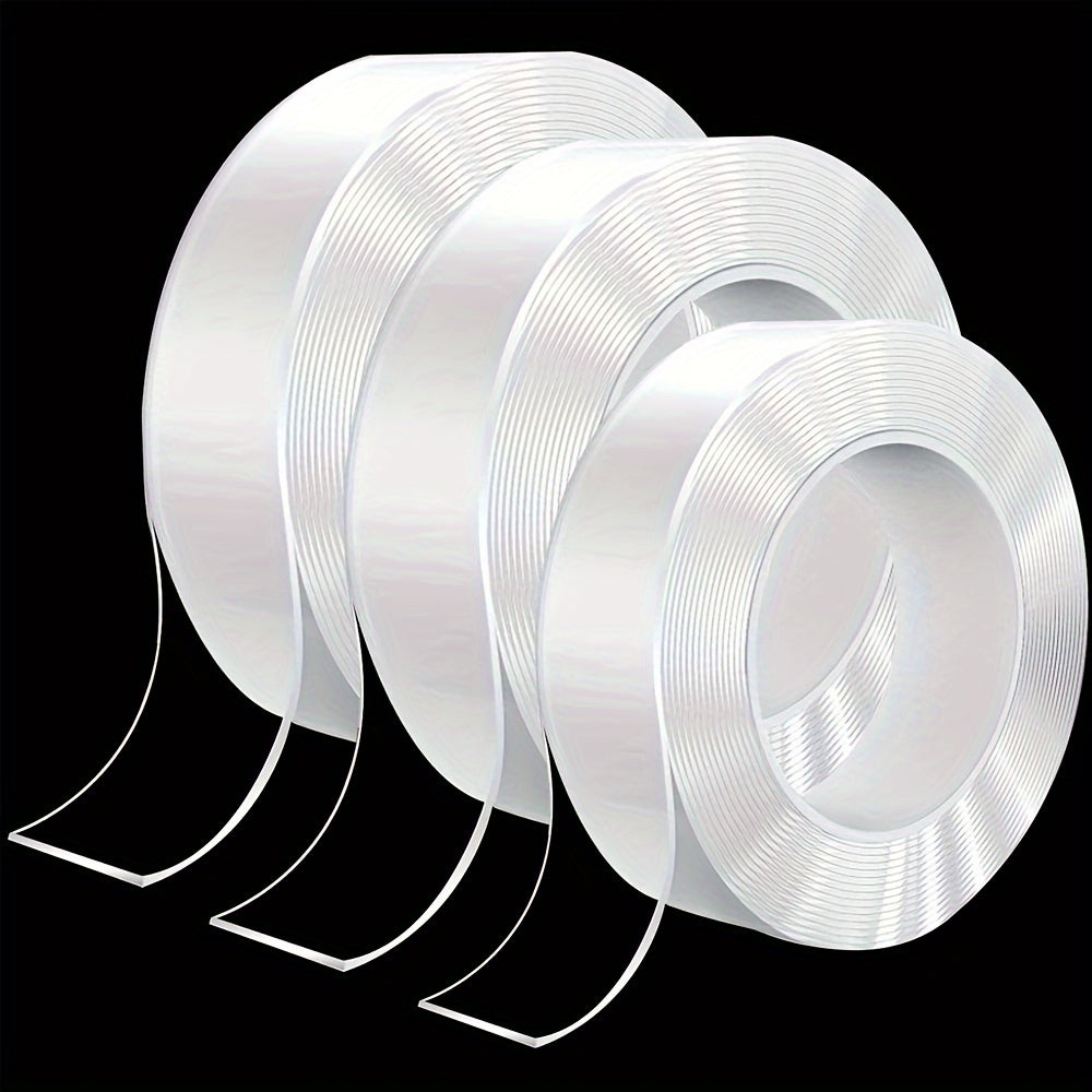 2pcs Transparent Nano Tape Washable Reusable Double Sided Tape Adhesive Nano Tra