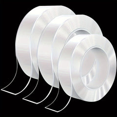 2pcs Transparent Nano Tape Washable Reusable Double Sided Tape Adhesive Nano Tra