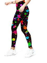 Print Fitness Gym Sports Leggings High Waist Yoga Workout Running Tight Pants
