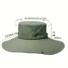 Men's Waterproof Mountaineering Hat Anti UV Sun Wide Brim Caps