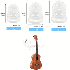 10pcs Guitar Silicone Fingertip Protector Caps for Strings Instrument